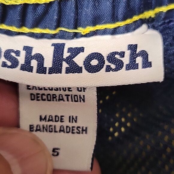 OSH KOSH YOUTH PHIRANA PRINT BOY MESH LINED SWIM TRUNKS SIZE 5 - Picture 4 of 7